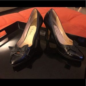 Cole Haan black leather heels